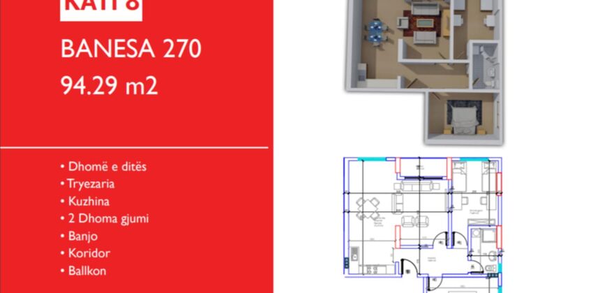 Banesa 270 Hyrja E***REZERVUAR  -Imperial /bs