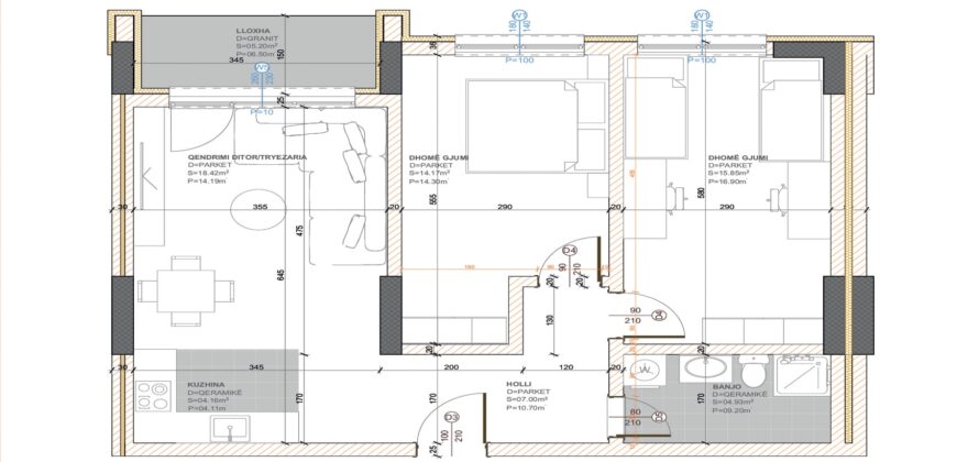 Banesa 290 Blloku “B” Hyrja 1*REZERVUAR