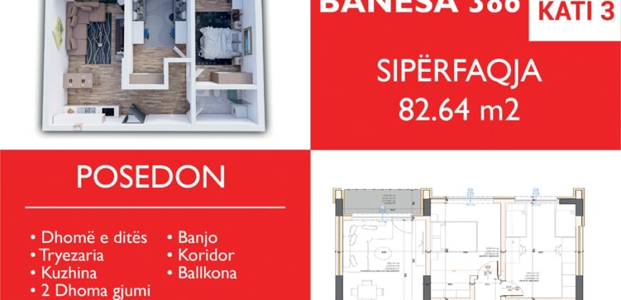 Banesa 386 Blloku “B” Hyrja 2***E REZEVUAR