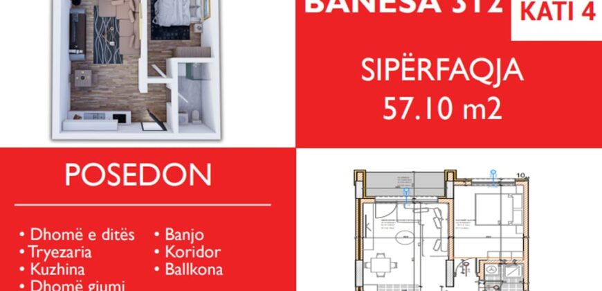 Banesa 312 Blloku “B” Hyrja 1***RUVREZER