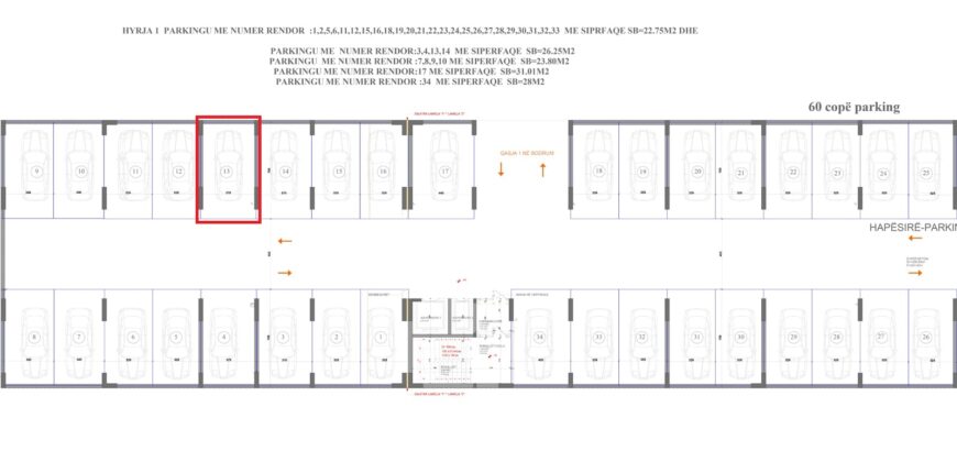 Parkingu Nr. 13 Blloku “B” Hyrja 1***Rezervuar Naim Berisha /bs
