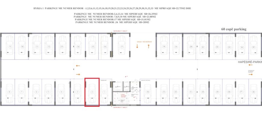 Parkingu Nr. 2 Blloku “B” Hyrja 1**REZERVUAR