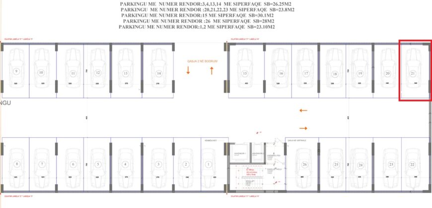 Parkingu Nr. 21 Blloku “B” Hyrja 2