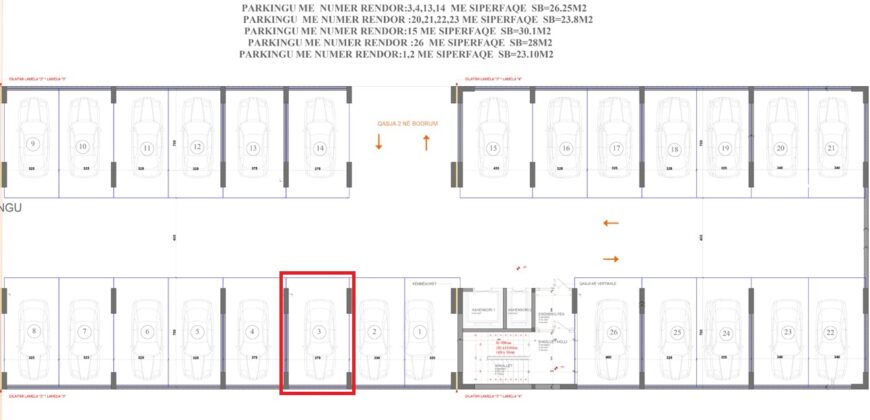 Parkingu Nr. 3 Blloku “B” Hyrja 2