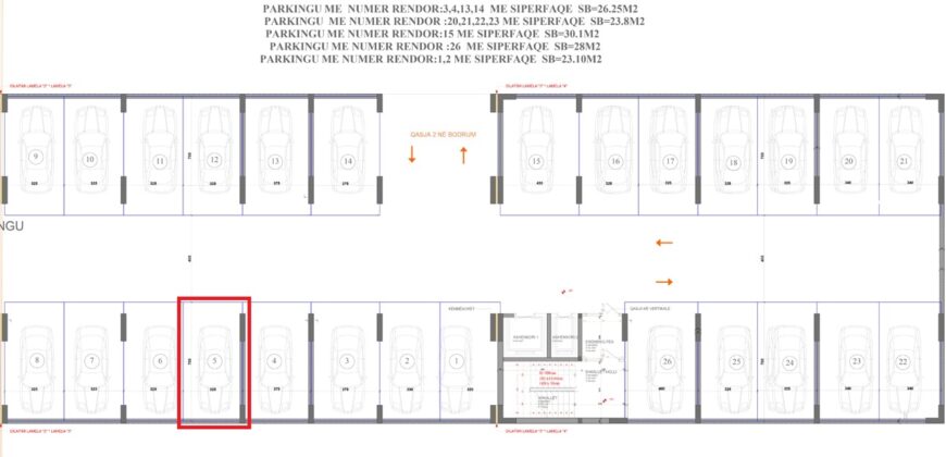 Parkingu Nr. 5 Blloku “B” Hyrja 2