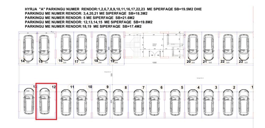 Parkingu Nr. 12 Blloku Hyrja A
