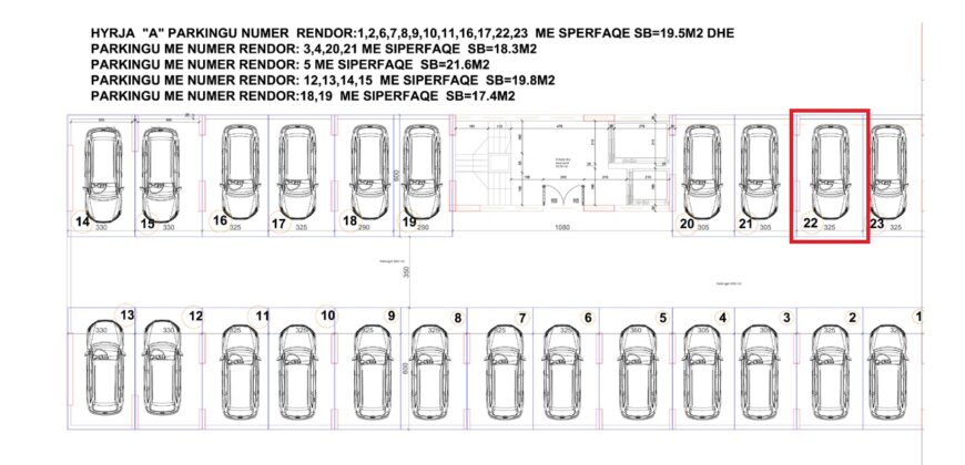 Parkingu Nr. 22 Blloku Hyrja A ***REZERVUAR