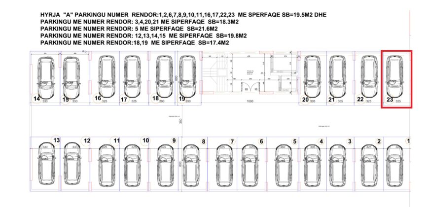 Parkingu Nr. 23 Blloku Hyrja A