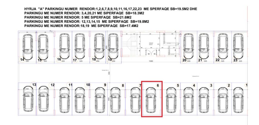 Parkingu Nr. 6 Blloku Hyrja A