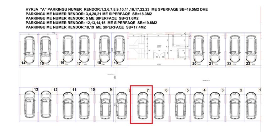 Parkingu Nr. 7 Blloku Hyrja A