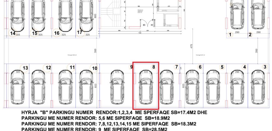Parkingu Nr. 8 Blloku Hyrja B***REZERVUAR