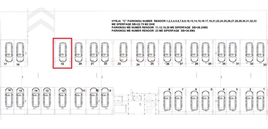 Parkingu Nr. 19 Blloku Hyrja C***REZERVUAR