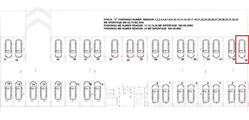 Parkingu Nr. 33 Blloku Hyrja C***REZERVUAR