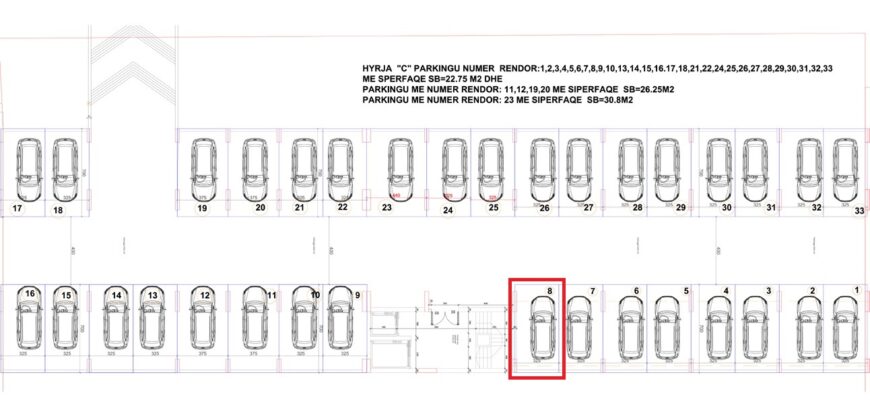 Parkingu Nr. 8 Blloku Hyrja C***REZERVUAR