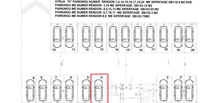 Parkingu Nr. 4 Blloku Hyrja D-REZERVUAR