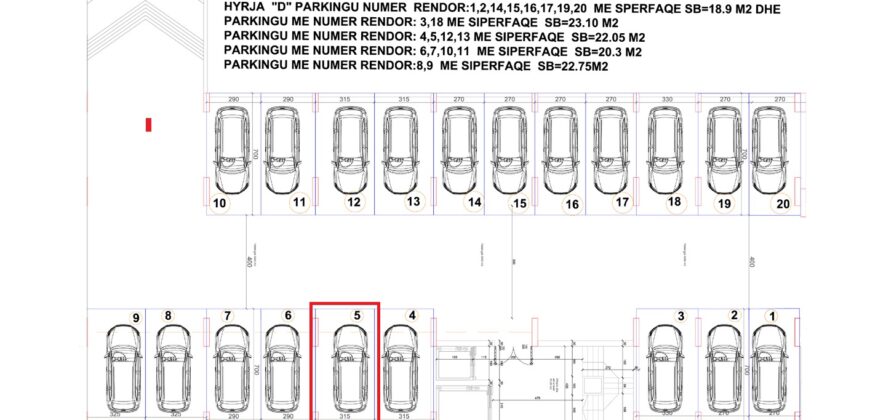 Parkingu Nr. 5 Blloku Hyrja D**Rezervuar Mane Smajli Gashi