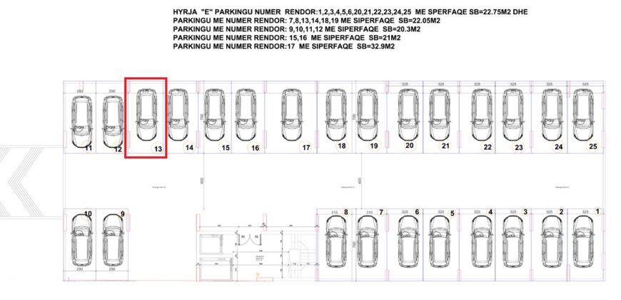 Parkingu Nr. 13 Blloku Hyrja E***REZERVUAR