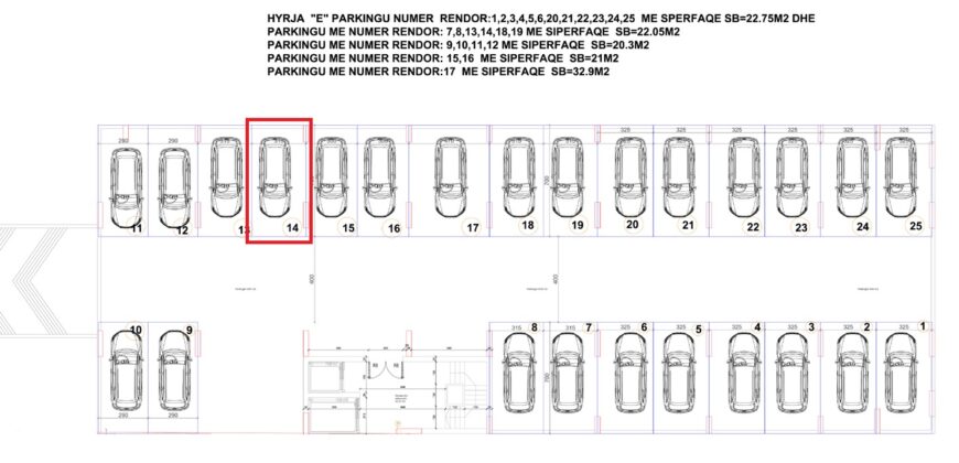 Parkingu Nr. 14 Blloku Hyrja E**REZERVUAR