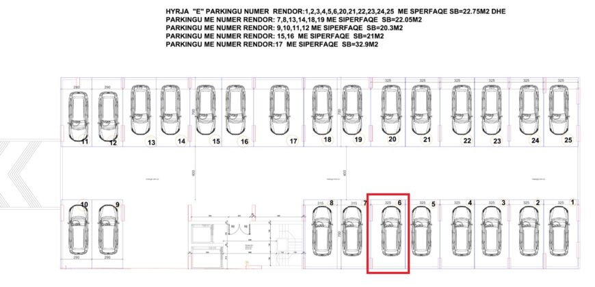 Parkingu Nr. 6 Blloku Hyrja E**REZERVUAR