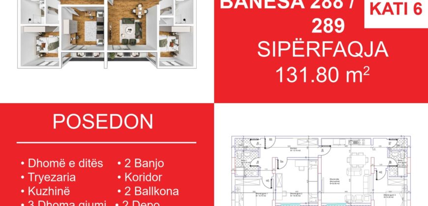 Banesa 288/289 Blloku i Ri “C” Hyrja 3*REZERVUAR
