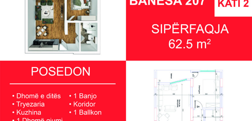 Banesa 207 Blloku i Ri “C” Hyrja 3*REZERVUAR