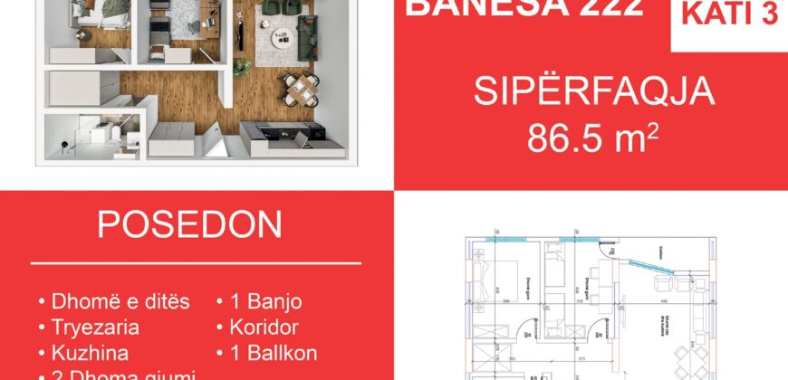 Banesa 222 Blloku i Ri “C” Hyrja 3***REZERVUAR Adnan Kelmendi/ns