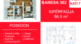 Banesa 302 Blloku i Ri “C” Hyrja 3**REZERVUAR