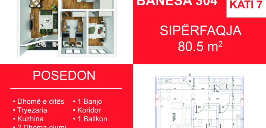 Banesa 304 Blloku i Ri “C” Hyrja 3***REZERVUAR