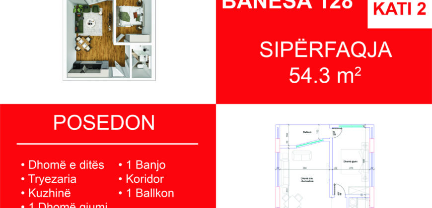 Banesa 128 Blloku i Ri “C” Hyrja 2***REZERVUAR Rron Pupovci/bs