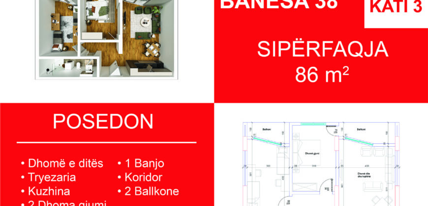 Banesa 38 Blloku i Ri “C” Hyrja 1***REZERVUAR