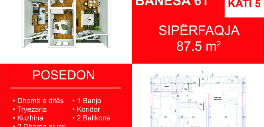 Banesa 61 Blloku i Ri “C” Hyrja 1 ***REZERVUAR