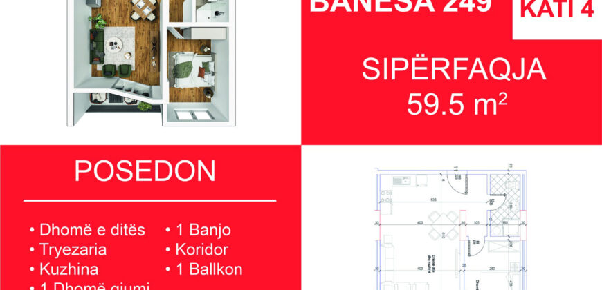 Banesa 249 Blloku i Ri “C” Hyrja 3*REZERVUAR