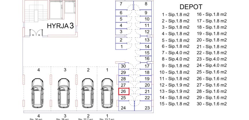 Depo Nr. 26 Blloku i Ri “C” Hyrja 3