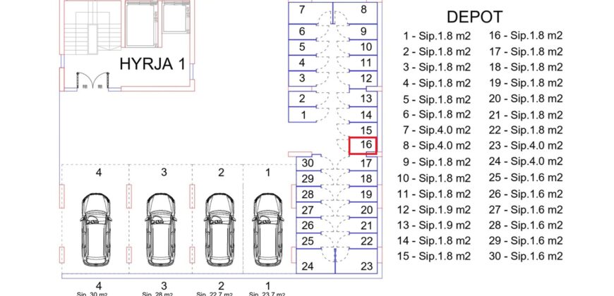 Depo Nr. 16 Blloku i Ri “C” Hyrja 1
