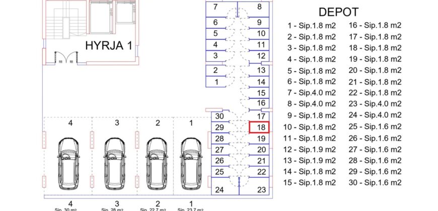 Depo Nr. 18 Blloku i Ri “C” Hyrja 1