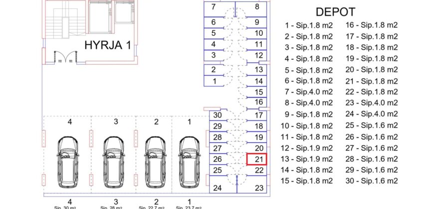 Depo Nr. 21 Blloku i Ri “C” Hyrja 1