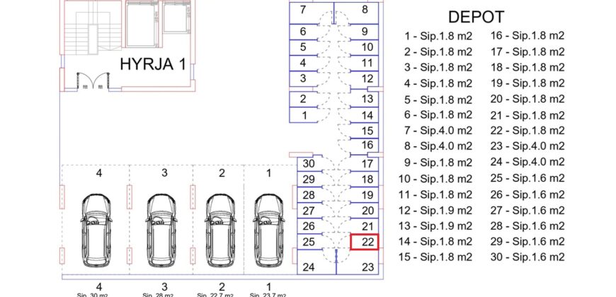 Depo Nr. 22 Blloku i Ri “C” Hyrja 1