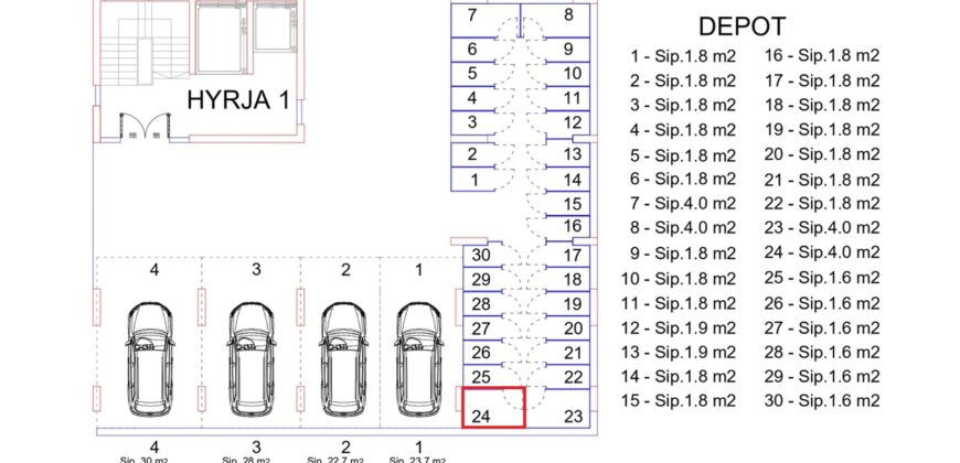 Depo Nr. 24 Blloku i Ri “C” Hyrja 1