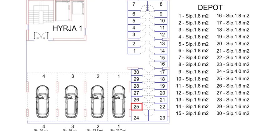 Depo Nr. 25 Blloku i Ri “C” Hyrja 1