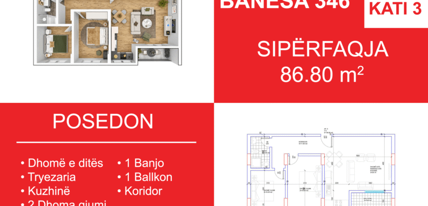 Banesa 346 Blloku i Ri “C4-C12” Hyrja C4*pritje financim  TRAEL AHSREB/BS 30.042026