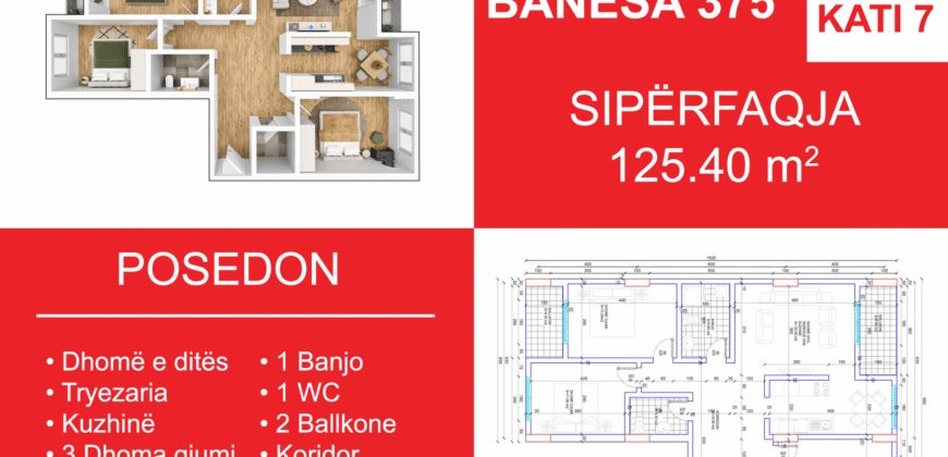 Banesa 375 Blloku i Ri “C4-C12” Hyrja C4