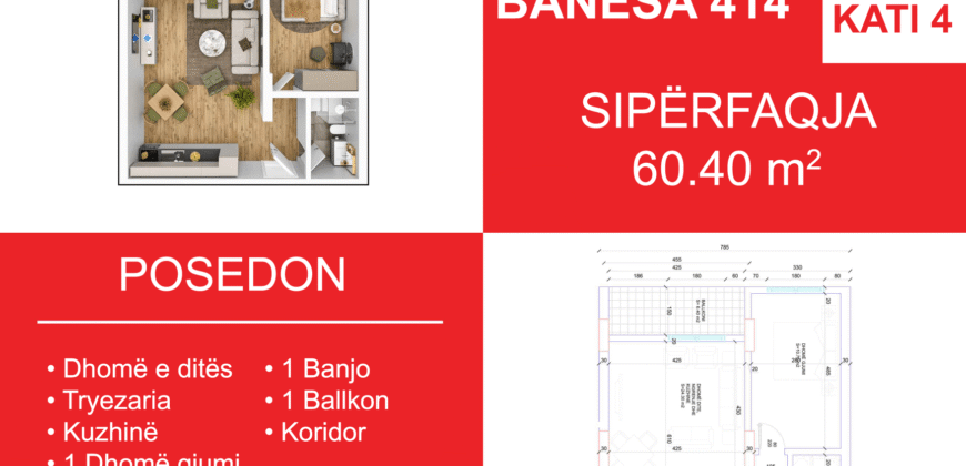 Banesa 414 Blloku i Ri “C4-C12” Hyrja C5