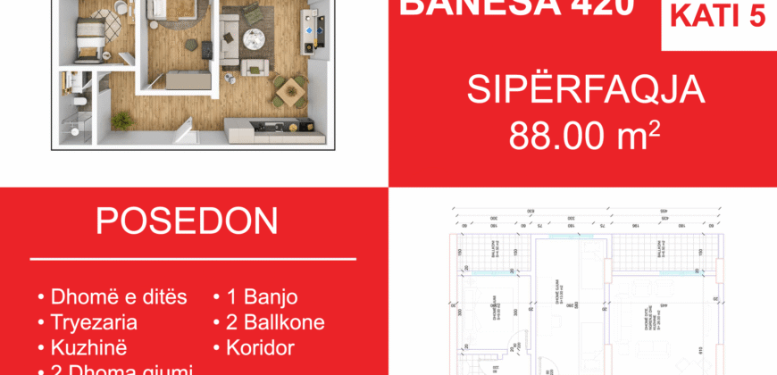 Banesa 420 Blloku i Ri “C4-C12” Hyrja C5