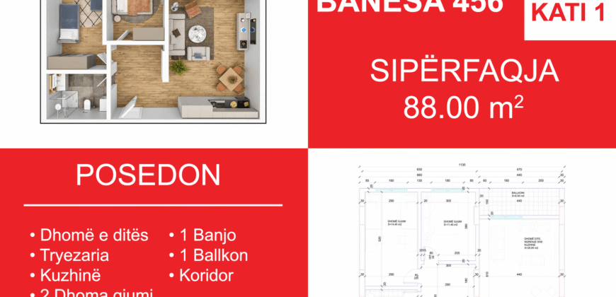 Banesa 456 Blloku i Ri “C4-C12” Hyrja C6