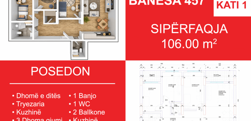 Banesa 457 Blloku i Ri “C4-C12” Hyrja C6 Banesa 457 Blloku i Ri “C4-C12” Hyrja C6