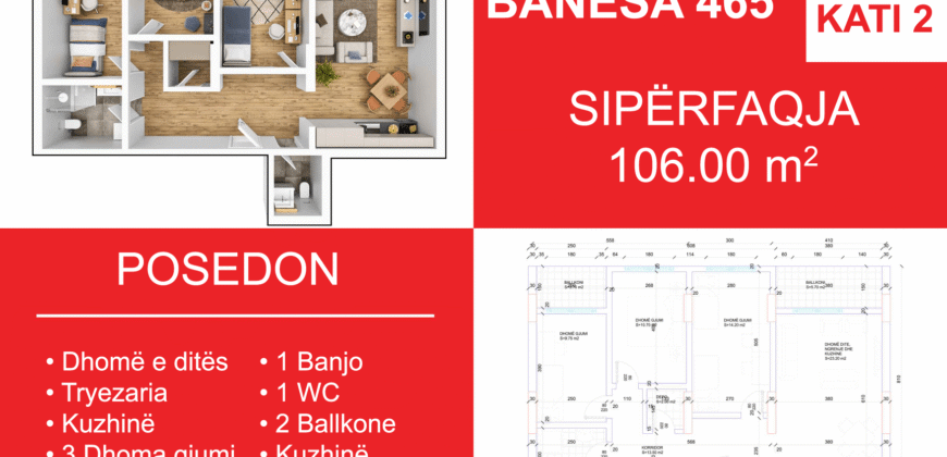 Banesa 465 Blloku i Ri “C4-C12” Hyrja C6**REZERVUAR
