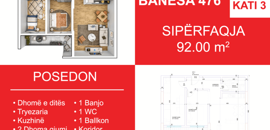 Banesa 476 Blloku i Ri “C4-C12” Hyrja C6