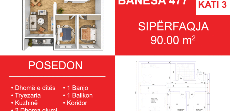 Banesa 477 Blloku i Ri “C4-C12” Hyrja C6
