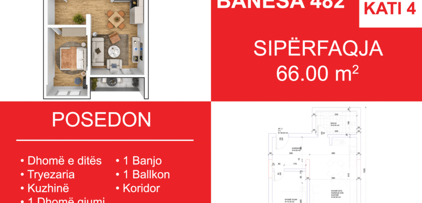 Banesa 482 Blloku i Ri “C4-C12” Hyrja C6
