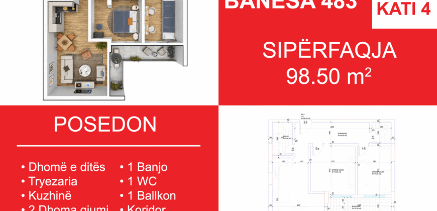 Banesa 483 Blloku i Ri “C4-C12” Hyrja C6